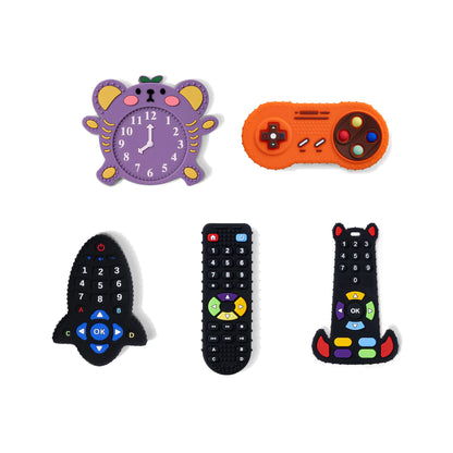 1PC Baby Teething Toys Cartoon Dinosaur Koala Animal Baby Teething Rodent for Pacifier Chain Food Grade Toys Baby Product